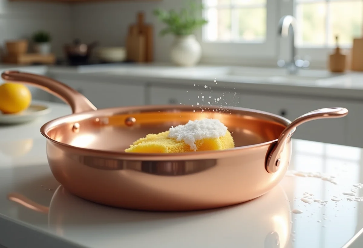 Comment nettoyer une casserole en cuivre ?