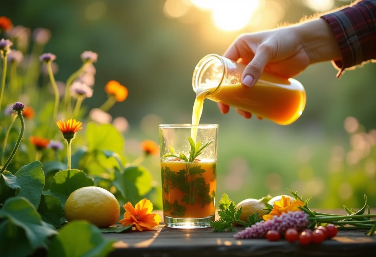 Image pour l'article: Jus de plantes sauvages : recette et bienfaits