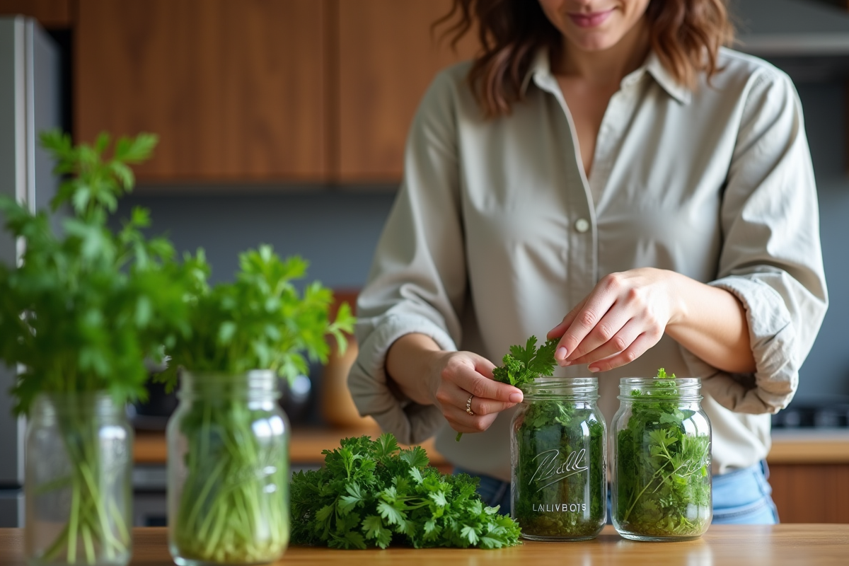 Conservation des herbes au réfrigérateur : techniques et astuces
